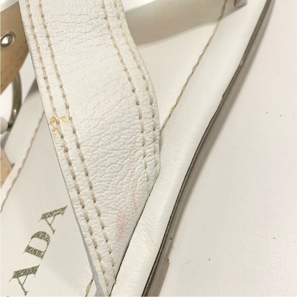 Prada leather sandals. - Picture 6 of 8